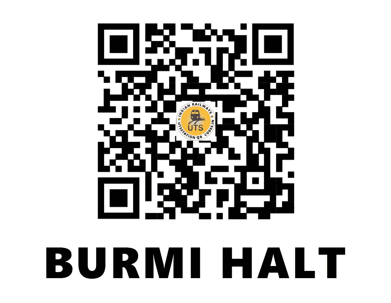 UTS QR Code for BURMI HALT - BRMX - NR (UTTAR PRADESH)
